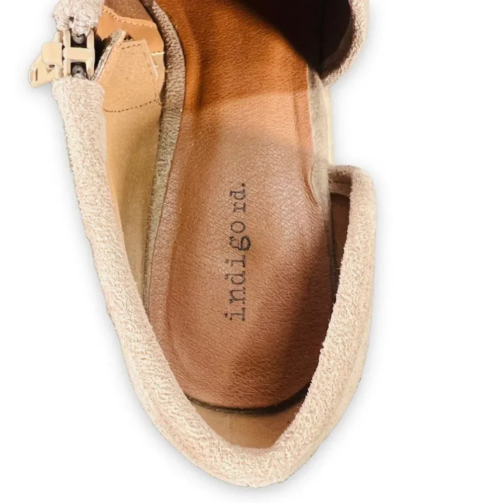Indigo Rd Hansun Low‎ Ankle Boots Tan Vegan Suede Women's 10M